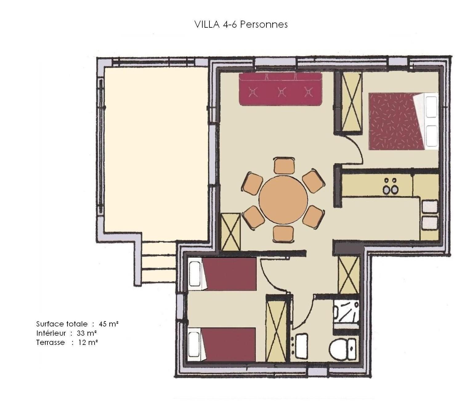 Two-Bedroom Villa